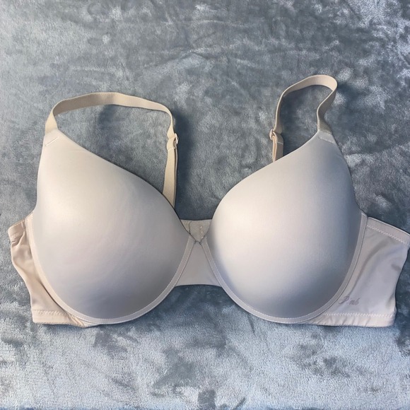 PINK Victoria's Secret Other - PINK Victorias Secret TShirt Bra 44C Beige Full Cover Underwire Adjustable Strap